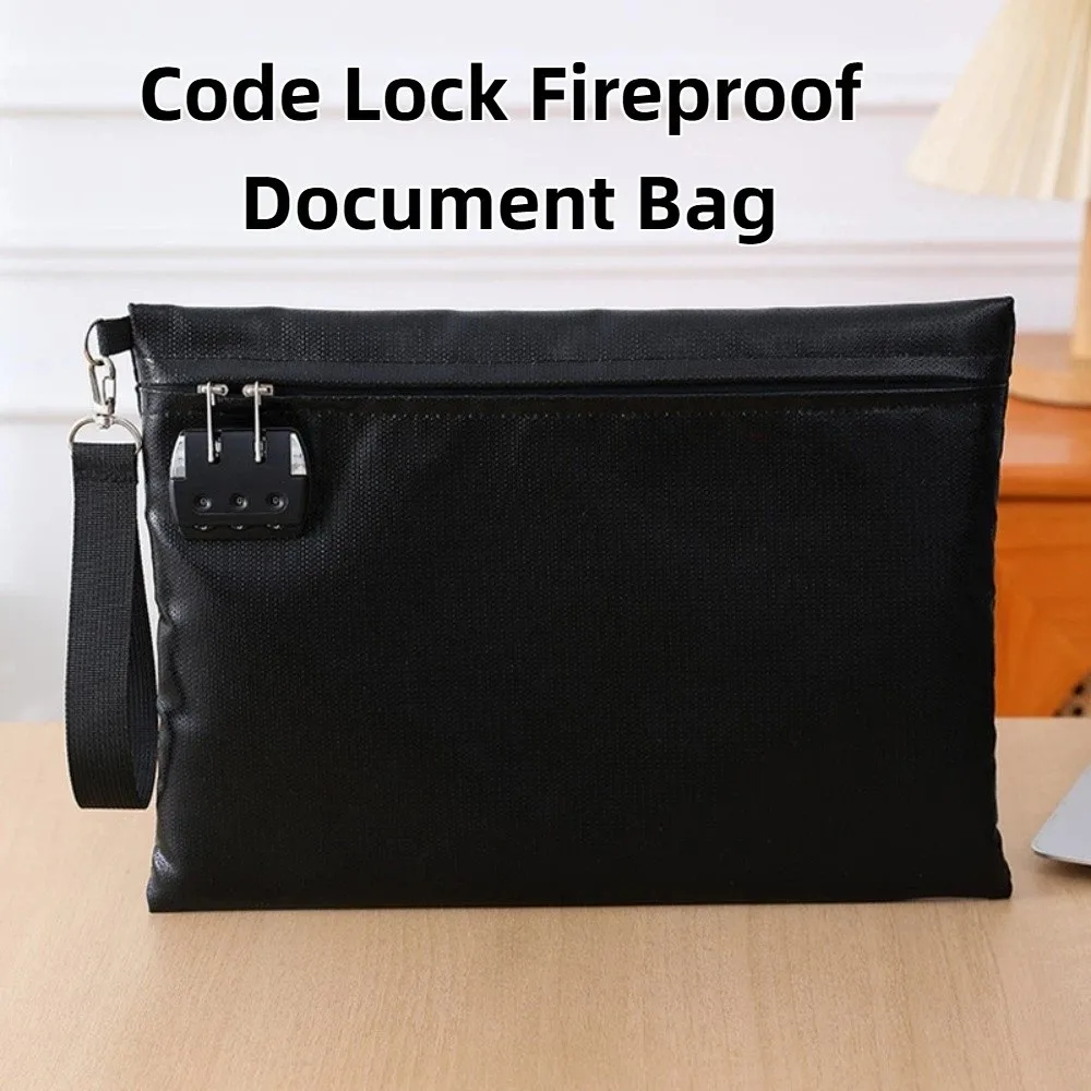Fireproof Code Lock Fireproof Document Bag Heat-resistant Waterproof Safety File Folder Large Capacity with Lock
Fireproof Code Lock Fireproof Document Bag Heat-resistant Waterproof Safety File Folder Large Capacity with Lock