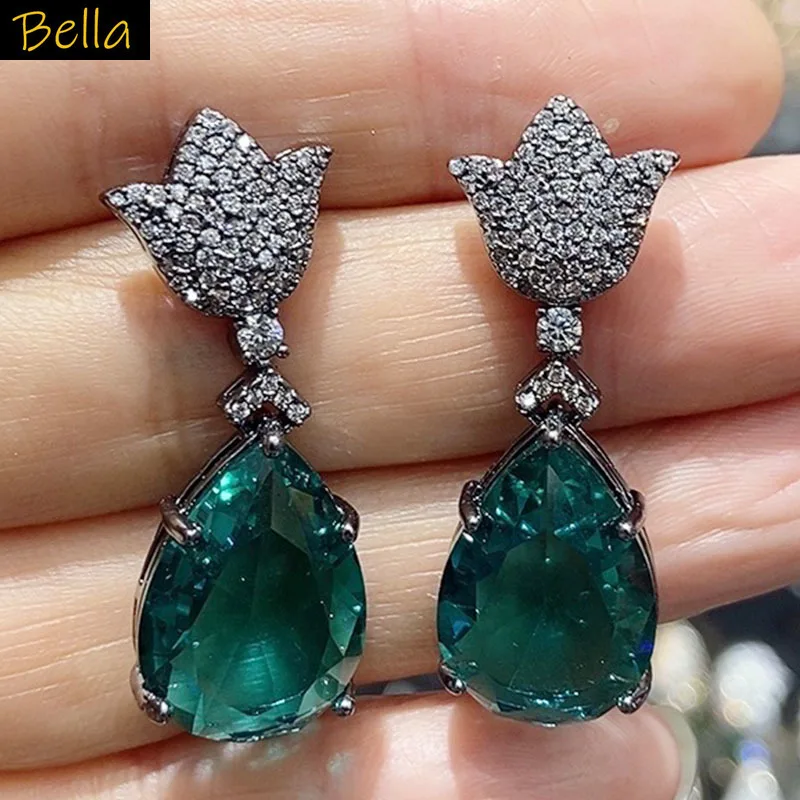 new sweet flower earrings blue orange zircon luxury jewelry dinner party pink green waterdrop pendant earrings gift
new sweet flower earrings blue orange zircon luxury jewelry dinner party pink green waterdrop pendant earrings gift