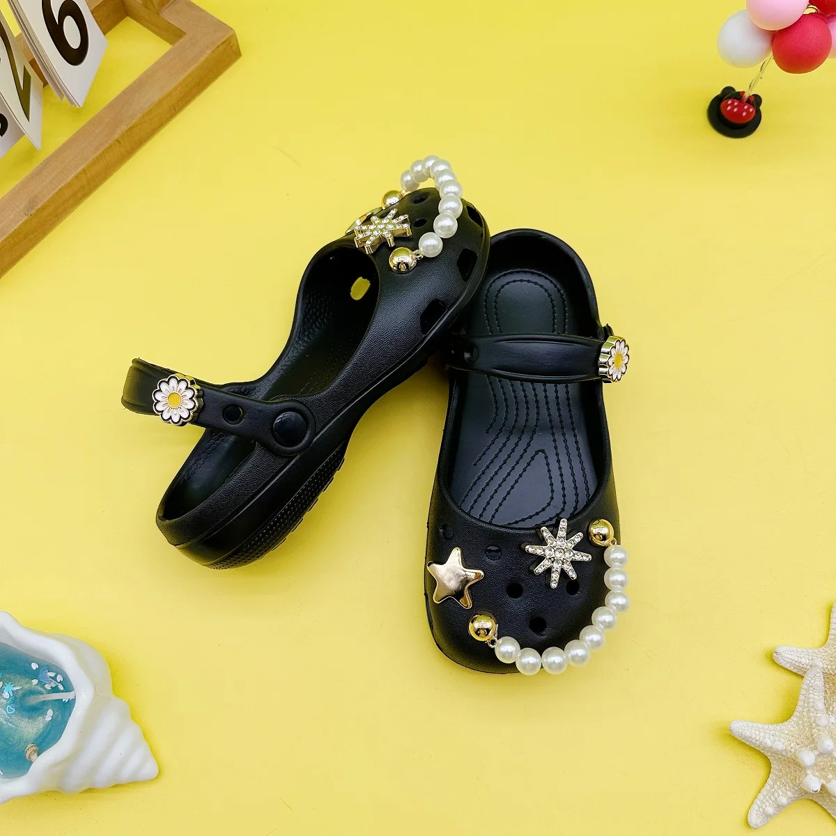 Summer Cartoon Pearl Short Chain Star-Shaped Ballet Shoes Mary Jane Girls' Closed-Toe Sandals Beach Shoes Clogs
Summer Cartoon Pearl Short Chain Star-Shaped Ballet Shoes Mary Jane Girls' Closed-Toe Sandals Beach Shoes Clogs