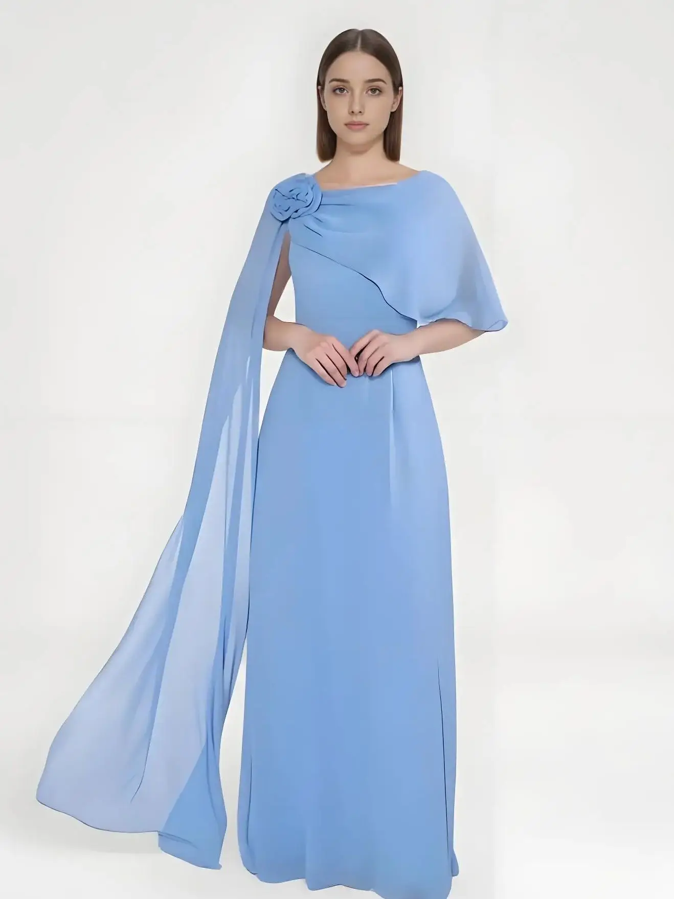 Beshinel Customized Blue Sleeveless Chiffon Evening Dress Elegant Flower Long Formal Occasions Wedding Party Dresses Prom Gowns
Beshinel Customized Blue Sleeveless Chiffon Evening Dress Elegant Flower Long Formal Occasions Wedding Party Dresses Prom Gowns