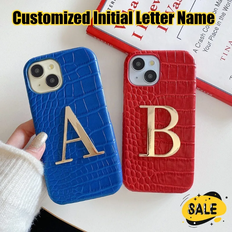 Customized Big Initial Letter Name Gold Letters Phone Case for IPhone 16 15 14 13 12 11 Pro Max Plus Shockproof Protector Cover 
Customized Big Initial Letter Name Gold Letters Phone Case for IPhone 16 15 14 13 12 11 Pro Max Plus Shockproof Protector Cover