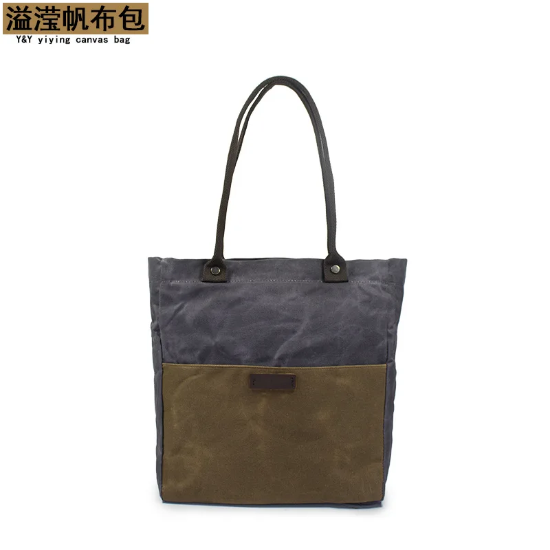 Casual oil wax canvas women's handbag, one shoulder messenger shopping storage bag, fashionable, simple and versatile, casual re
Casual oil wax canvas women's handbag, one shoulder messenger shopping storage bag, fashionable, simple and versatile, casual re