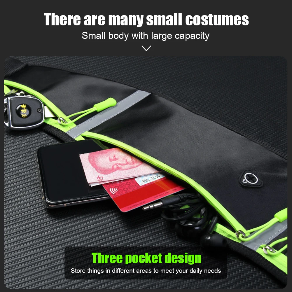 Unisex Reflective Waist Pack with Headphone Port Mobile Phone Bag Lightweight Waterproof for Hiking Fitness Cycling
Unisex Reflective Waist Pack with Headphone Port Mobile Phone Bag Lightweight Waterproof for Hiking Fitness Cycling