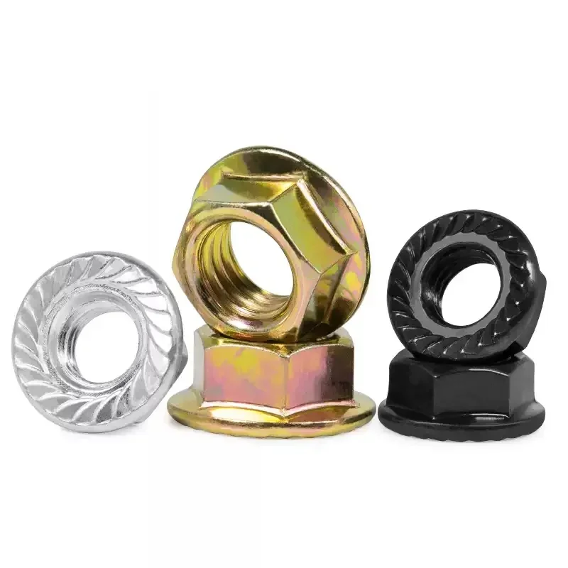 Color Zinc/Black/Nickel Plated Hexagonal Flange Nut ScrewM2 M2.5 M3 M4 M5 M6 M8 M10 M12 M14 M16 Hex Flange Porca de bloqueio
Color Zinc/Black/Nickel Plated Hexagonal Flange Nut ScrewM2 M2.5 M3 M4 M5 M6 M8 M10 M12 M14 M16 Hex Flange Porca de bloqueio