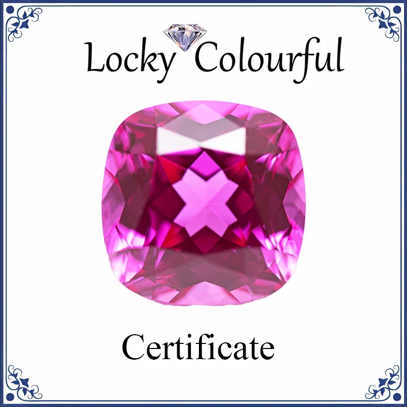 Lab Grown Sapphire Square Cushion Shape Hot Pink Color Charms Beads for Diy Jewelry Making Materials Selectable AGL Certificate
Lab Grown Sapphire Square Cushion Shape Hot Pink Color Charms Beads for Diy Jewelry Making Materials Selectable AGL Certificate