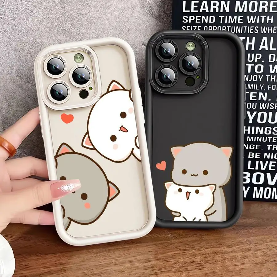 TPU Soft Case for iPhone 16e 13 15 Plus 11 14 16 Pro Max 12 13Pro 16+ 14+ 15Pro Cute Cartoon Cat Couple 
TPU Soft Case for iPhone 16e 13 15 Plus 11 14 16 Pro Max 12 13Pro 16+ 14+ 15Pro Cute Cartoon Cat Couple