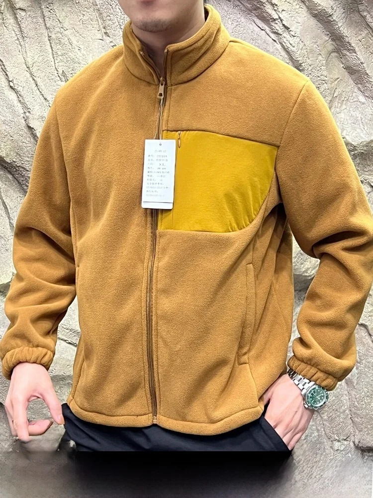 Thickened Fleece Long Hair Plush Jacket Stand Collar Men's Loose Warm Autumn Winter Outerwear Standard Fit Polyester Fiber
Thickened Fleece Long Hair Plush Jacket Stand Collar Men's Loose Warm Autumn Winter Outerwear Standard Fit Polyester Fiber