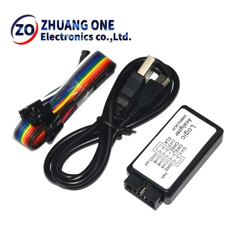 USB Logic Analyzer 24MHz 8 Channel 24M/seconds Logic Analyzer Debugger For ARM FPGA Logic Analyzer Logic 24M 8CH
USB Logic Analyzer 24MHz 8 Channel 24M/seconds Logic Analyzer Debugger For ARM FPGA Logic Analyzer Logic 24M 8CH