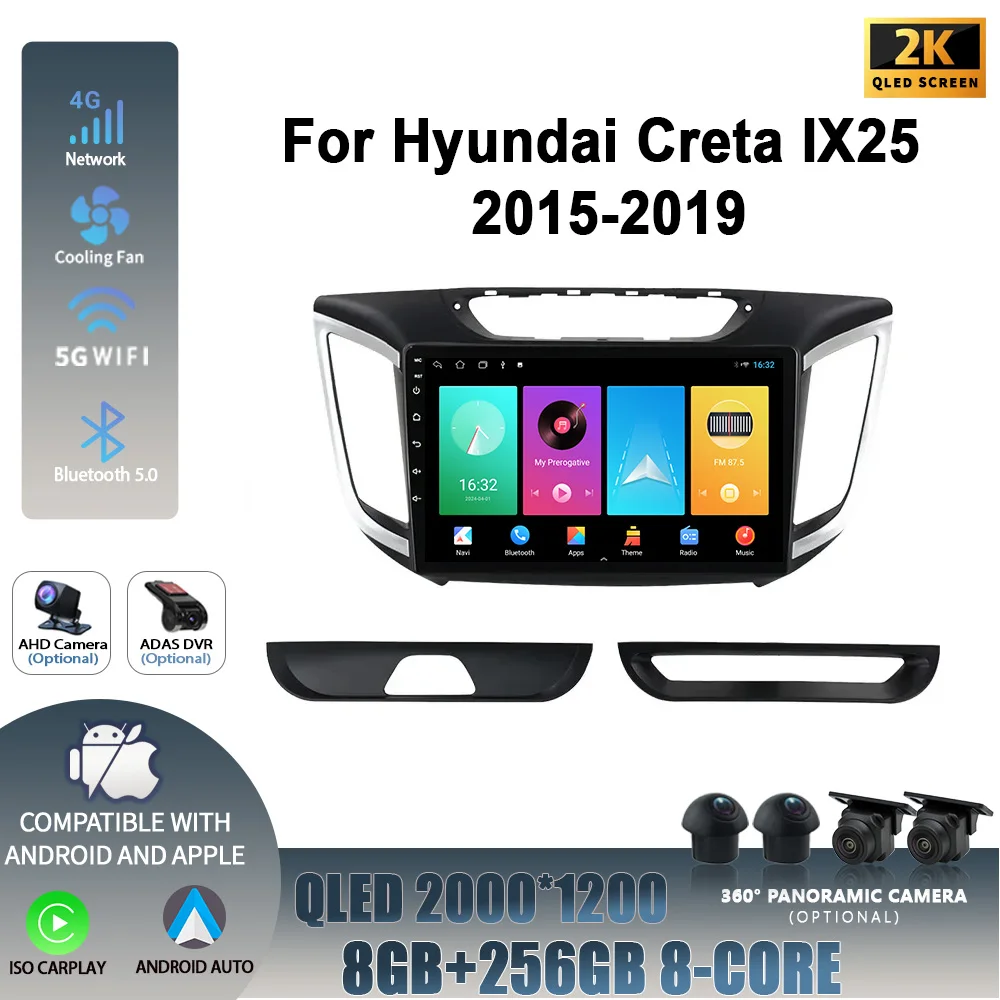 For Hyundai Creta IX25 2015-2019 Head Unit Wireless Carplay Screen Android 14 Car Radio Multimedia Navigation Player 2DIN WIFI
For Hyundai Creta IX25 2015-2019 Head Unit Wireless Carplay Screen Android 14 Car Radio Multimedia Navigation Player 2DIN WIFI
