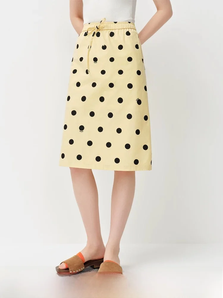 Vintage Polka Dot Print High Waist Straight Cut Skirt Women's Spring New Style Elastic Waist Half Skirt Fashion Commute
Vintage Polka Dot Print High Waist Straight Cut Skirt Women's Spring New Style Elastic Waist Half Skirt Fashion Commute