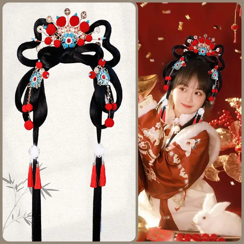 Vintage Chinese New Year Hair Bun Maker for Hanfu Hair Accessories for Girls Women
Vintage Chinese New Year Hair Bun Maker for Hanfu Hair Accessories for Girls Women