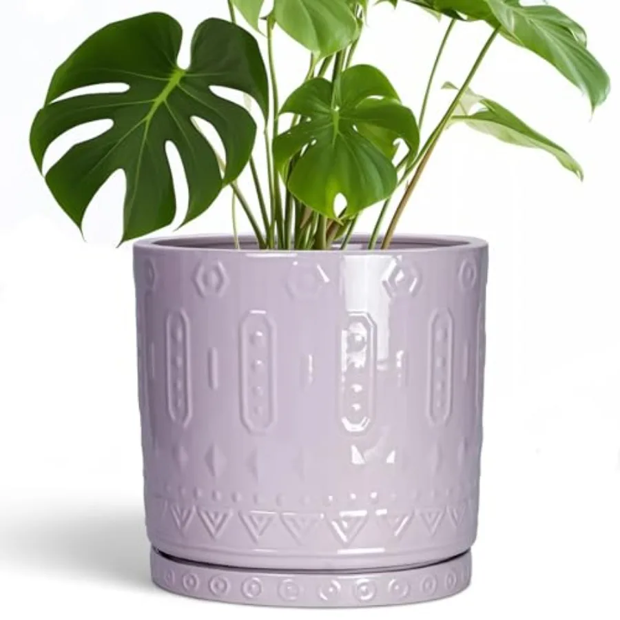 10 Inch Planter Ceramic Plant Pots for Indoor Outdoor Round Pot for Plants with Drainage Hole and Sacuer Boho Plant Pot Decorat
10 Inch Planter Ceramic Plant Pots for Indoor Outdoor Round Pot for Plants with Drainage Hole and Sacuer Boho Plant Pot Decorat