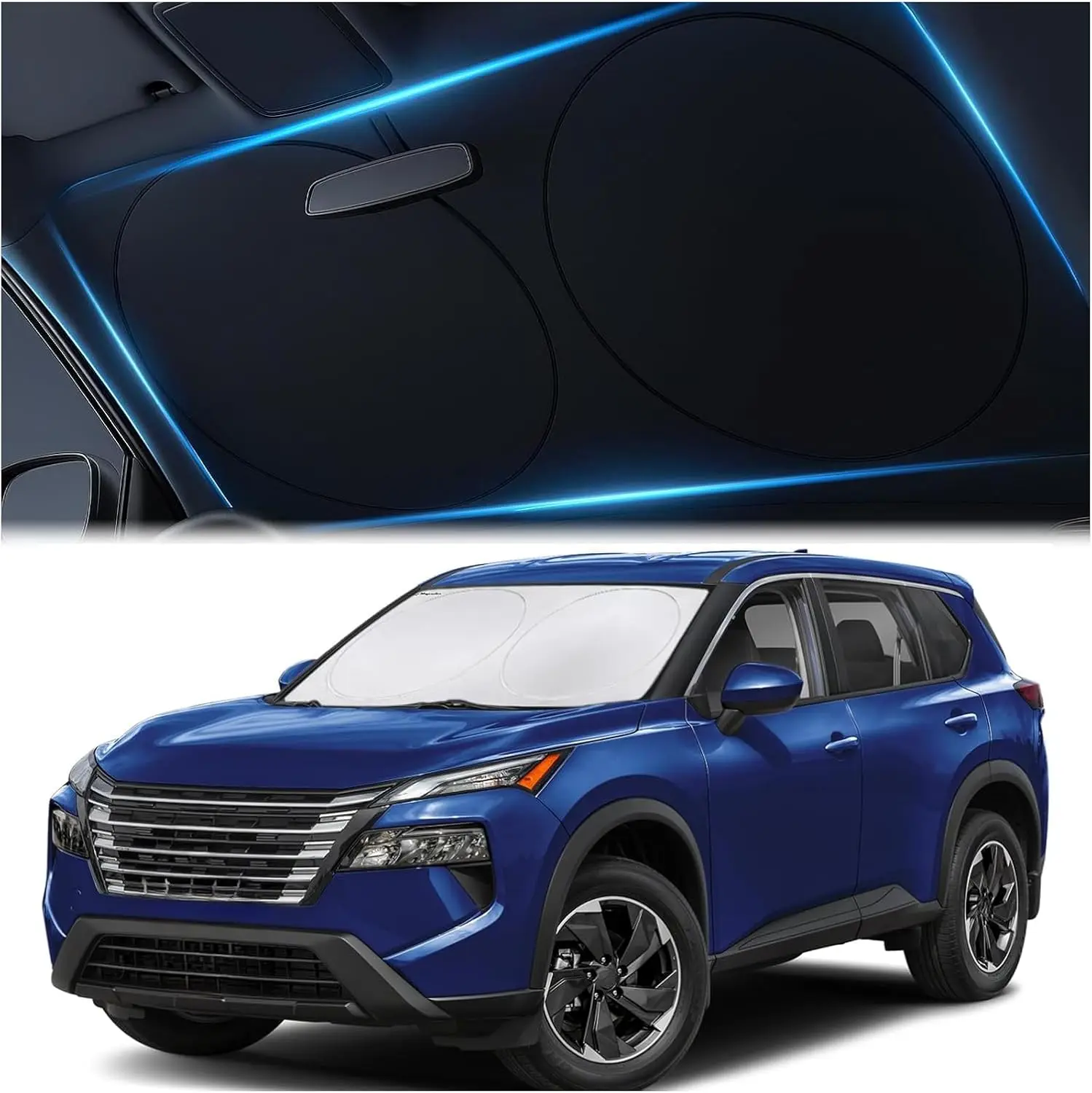 Car Windshield Sunshade - Double-Layer 2X Heat Blocking, Blocks UV Rays, Foldable for Cars Trucks SUVs, Keeps Interior Cooler
Car Windshield Sunshade - Double-Layer 2X Heat Blocking, Blocks UV Rays, Foldable for Cars Trucks SUVs, Keeps Interior Cooler