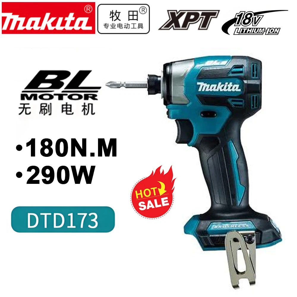 Makita DTD173 Brushless Electric Screwdriver Auto Repair Impact Screwdriver Batch 220N.m Electric Driver Tools For Makita
Makita DTD173 Brushless Electric Screwdriver Auto Repair Impact Screwdriver Batch 220N.m Electric Driver Tools For Makita