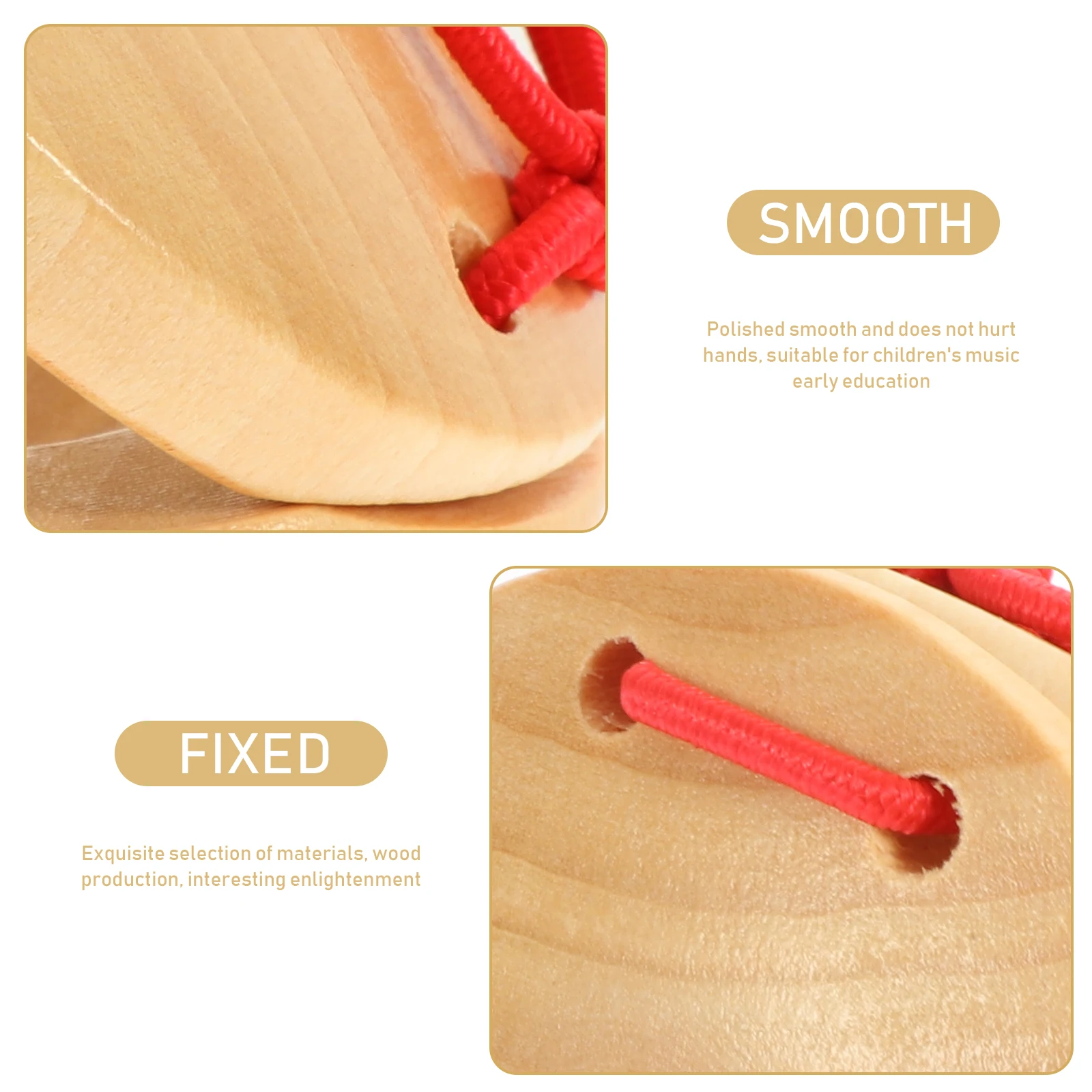 8pcs Wooden Castanet Kids Musical Instruments Baby Preschool Percussion Toys Eco Friendly Safe Premium Quality for Children
8pcs Wooden Castanet Kids Musical Instruments Baby Preschool Percussion Toys Eco Friendly Safe Premium Quality for Children