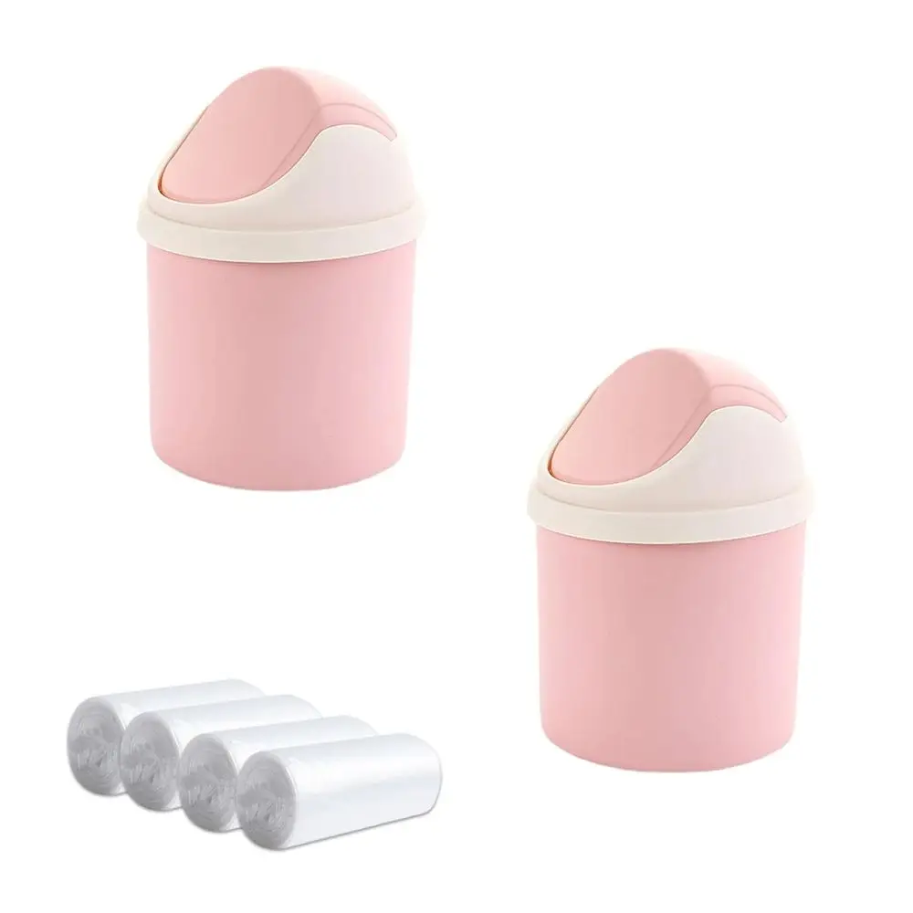 2-Pack Swing-Top Mini Trash Cans with 120 Bags, Compact Desk Waste Bin, Cute Garbage Can for Home, Office, Car, Pink
2-Pack Swing-Top Mini Trash Cans with 120 Bags, Compact Desk Waste Bin, Cute Garbage Can for Home, Office, Car, Pink