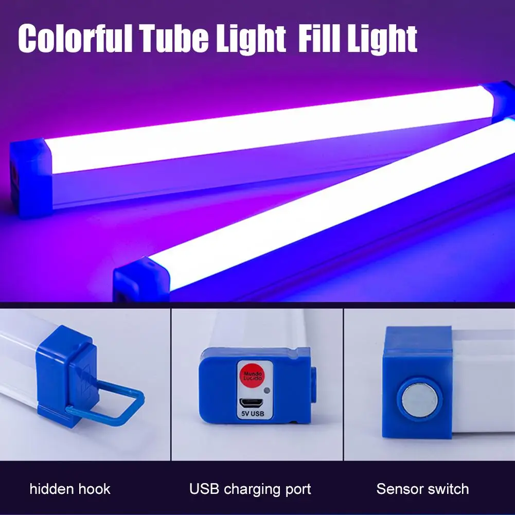 Atmosphere Light LED Charging Emergency Color Tube Dimming And Supplementary Household Color Ambient Light
Atmosphere Light LED Charging Emergency Color Tube Dimming And Supplementary Household Color Ambient Light