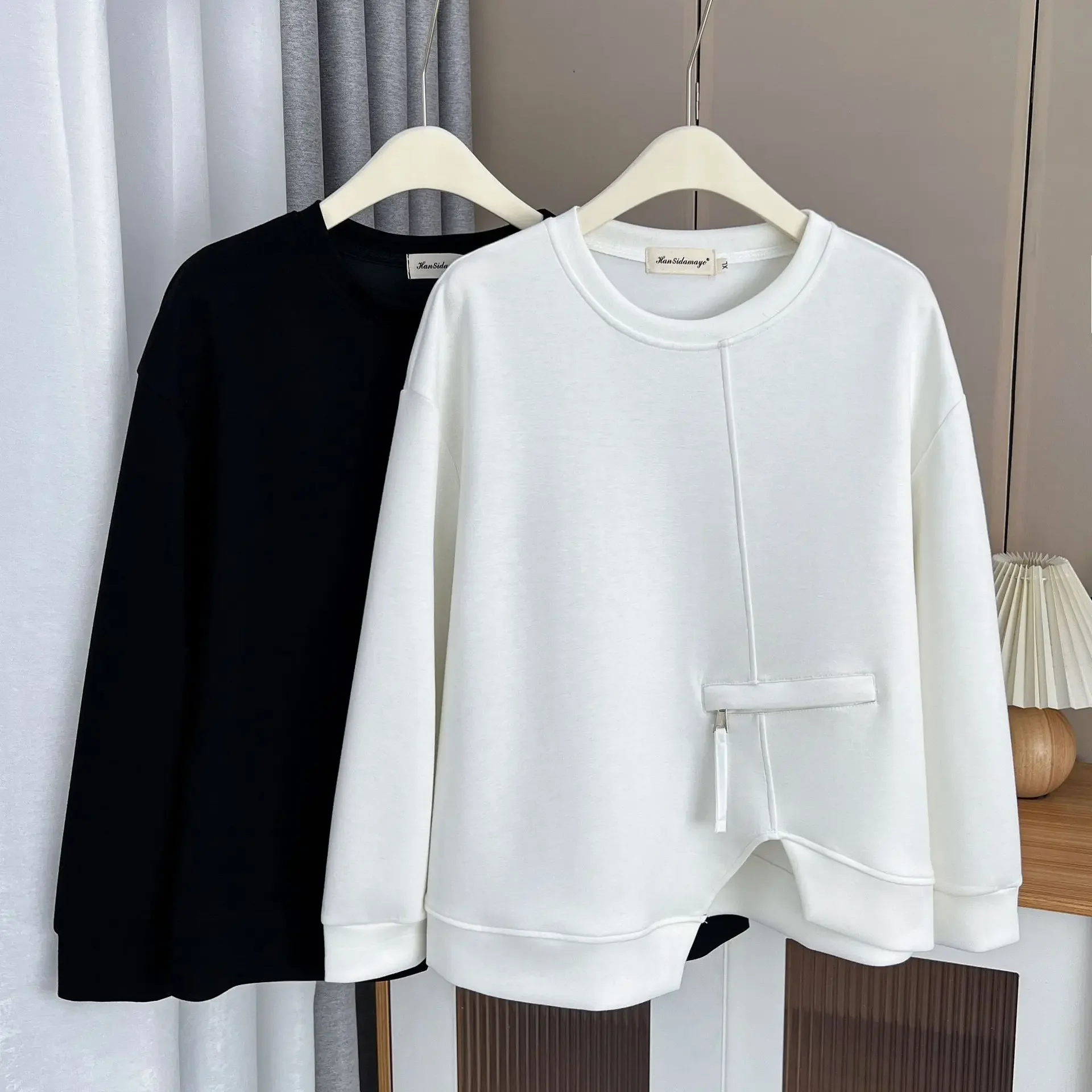 2023 Autumn Women Clothes Plus Size T-Shirt Casual Long Sleeve Hoodie Curve O-Neck Asymmetry Tops ERFR 0219
2023 Autumn Women Clothes Plus Size T-Shirt Casual Long Sleeve Hoodie Curve O-Neck Asymmetry Tops ERFR 0219