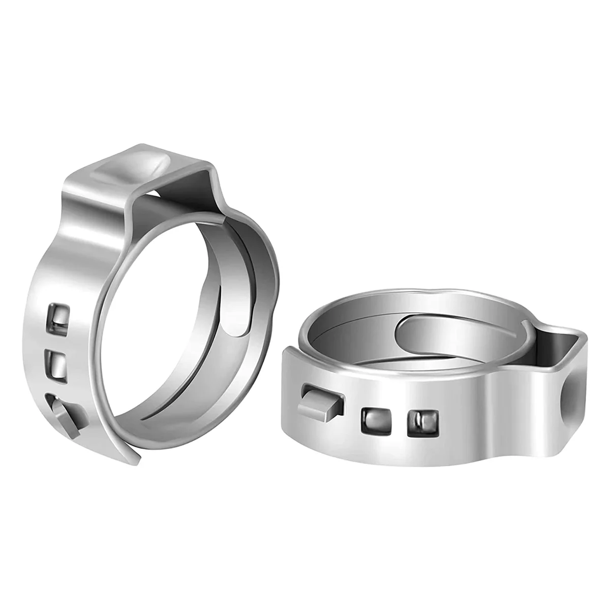 100 PCS 1/2-Inch Pex Cinch Clamp Rings, High-Quality 304 Stainless Steel Pex Crimp Rings, Pex Pipe Fitting Clamp Rings
100 PCS 1/2-Inch Pex Cinch Clamp Rings, High-Quality 304 Stainless Steel Pex Crimp Rings, Pex Pipe Fitting Clamp Rings