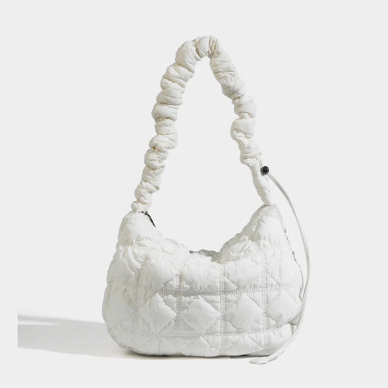 Nylon Puffer Pleated Hobos Bags For Women Luxury Designer Handbag Purses 2024 New In Fashion Large Capacity Shoulder Crossbody
Nylon Puffer Pleated Hobos Bags For Women Luxury Designer Handbag Purses 2024 New In Fashion Large Capacity Shoulder Crossbody