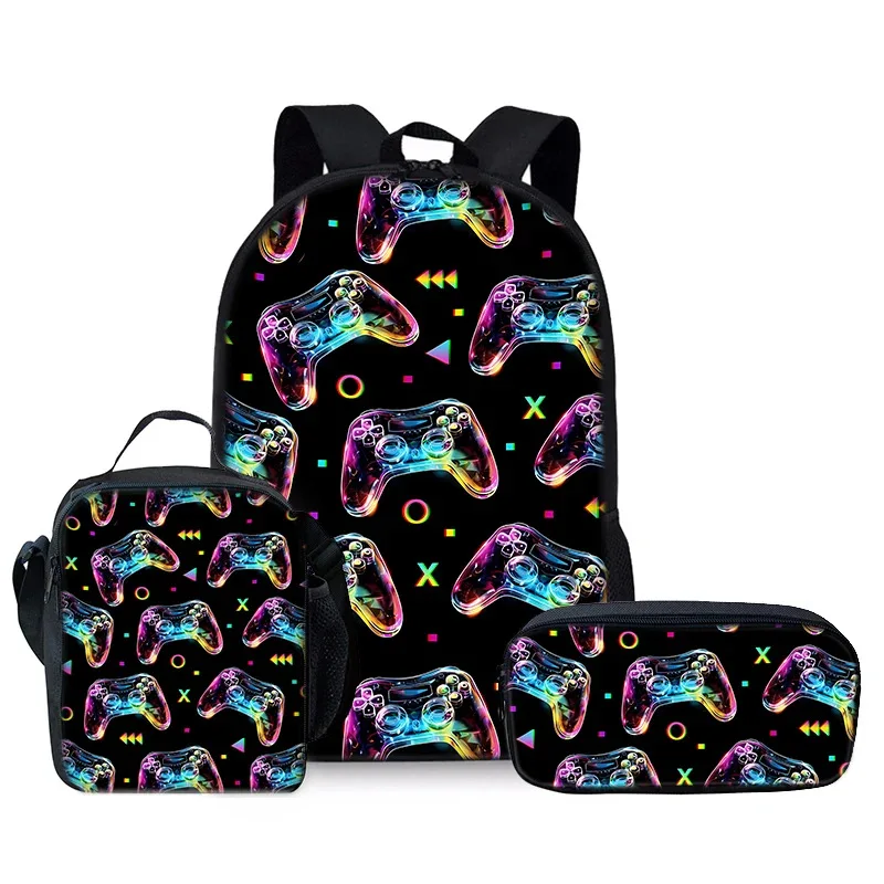 Game Console Games Elementary School Student Backpack Pen Bag Ice Pack 3Pcs Set Casual Simple Children's Student Large Capacity
Game Console Games Elementary School Student Backpack Pen Bag Ice Pack 3Pcs Set Casual Simple Children's Student Large Capacity