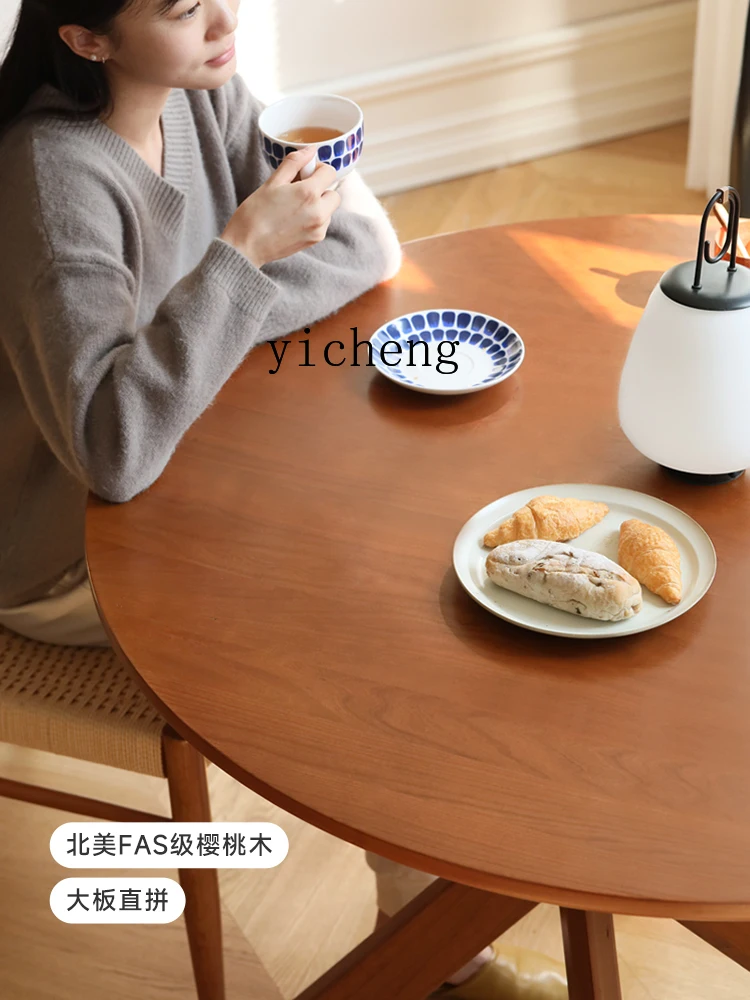 TQH Solid Wood round Table Retro Domestic for Dinner
TQH Solid Wood round Table Retro Domestic for Dinner