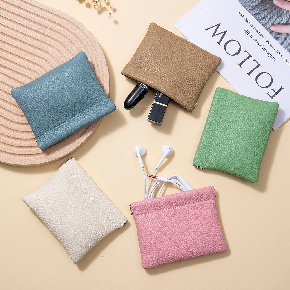 Genuine Leather Coin Purse Mini Portable Cosmetic Bags for Women Lipstick Cosmetic Organizer Pouch Unisex Squeezed Coin Purse
Genuine Leather Coin Purse Mini Portable Cosmetic Bags for Women Lipstick Cosmetic Organizer Pouch Unisex Squeezed Coin Purse