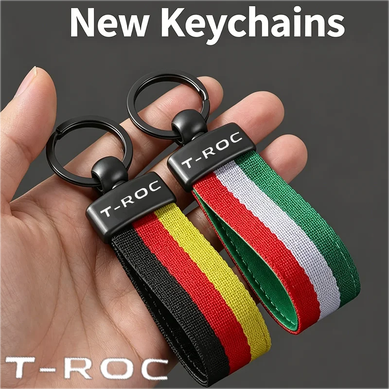 Nylon Webbing Keyring Pendant Car Key Chains Holder for Volkswagen T-ROC Logo Vento Arteon Polo Passat Keychain Accessories
Nylon Webbing Keyring Pendant Car Key Chains Holder for Volkswagen T-ROC Logo Vento Arteon Polo Passat Keychain Accessories
