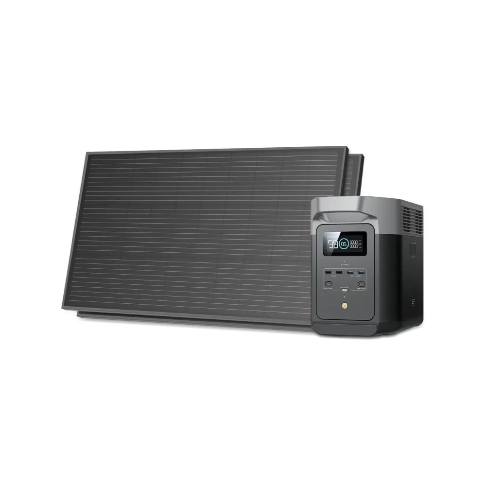 Solar Generators, DELTA 2 Portable Power Station with 2PCS 100W 12V Solar Panels, 1024Wh LFP Battery, Fast Charging,
Solar Generators, DELTA 2 Portable Power Station with 2PCS 100W 12V Solar Panels, 1024Wh LFP Battery, Fast Charging,