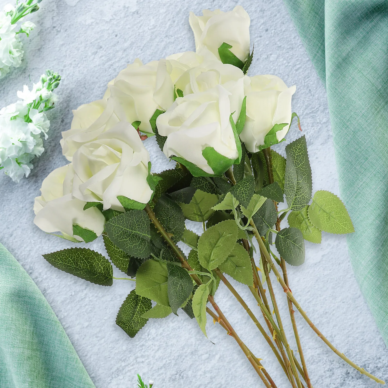 10Pcs Fake Rose Flowers Artificial Silk Roses Realistic Wedding Party Home Decoration DIY Bouquet Supplies Fake Roses with Stems
10Pcs Fake Rose Flowers Artificial Silk Roses Realistic Wedding Party Home Decoration DIY Bouquet Supplies Fake Roses with Stems