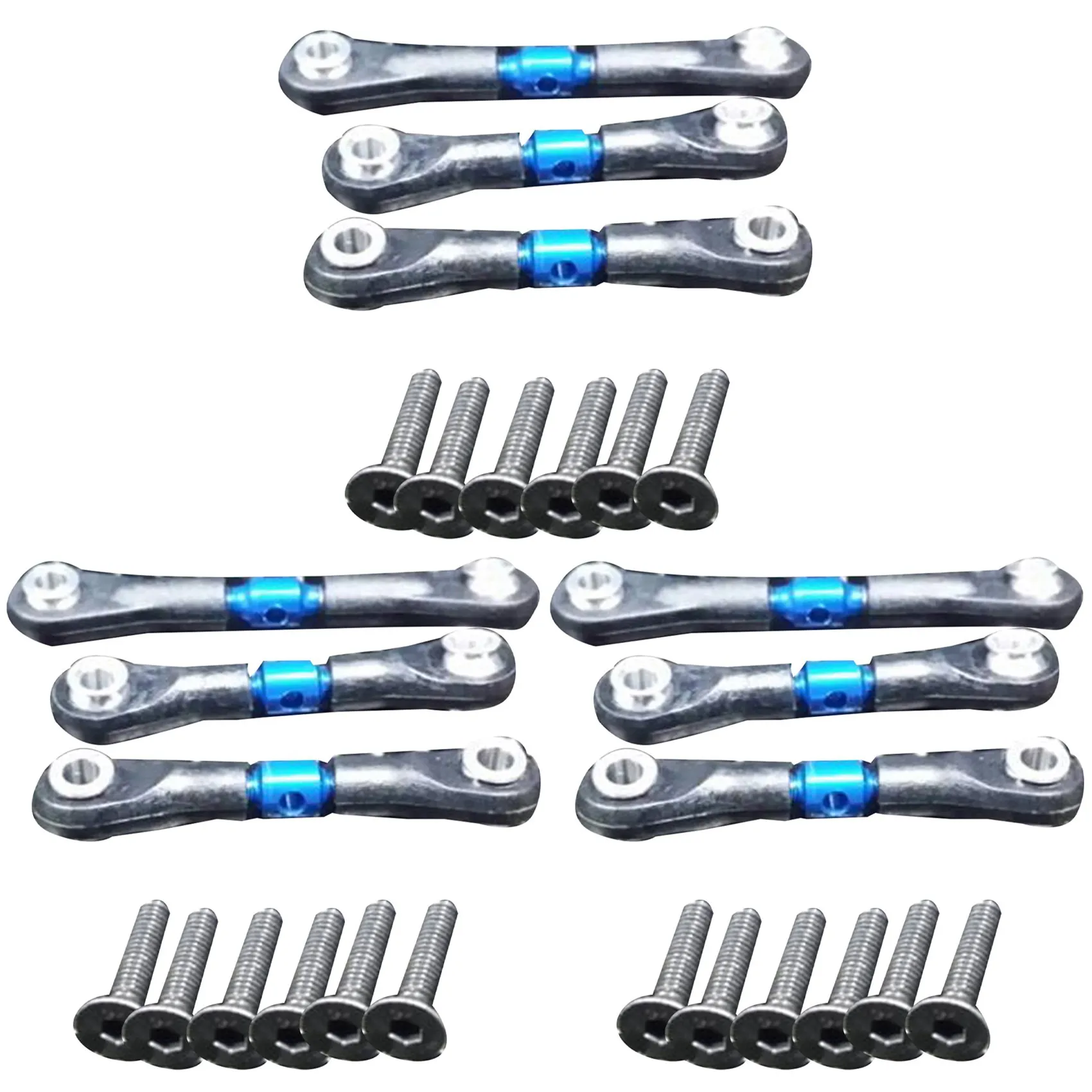 AS96-9Pcs Metal Steering Tie Rod Link Rod For Tamiya TT02 TT02T 1/10 RC Car Parts Accessories,Blue
AS96-9Pcs Metal Steering Tie Rod Link Rod For Tamiya TT02 TT02T 1/10 RC Car Parts Accessories,Blue