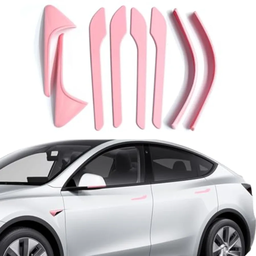 for Pink Tesla Car Accessories Door Handle Covers for Pink 2019-2022 Model Y with Camera Covers for Model Y Side Mirror Trim St
for Pink Tesla Car Accessories Door Handle Covers for Pink 2019-2022 Model Y with Camera Covers for Model Y Side Mirror Trim St