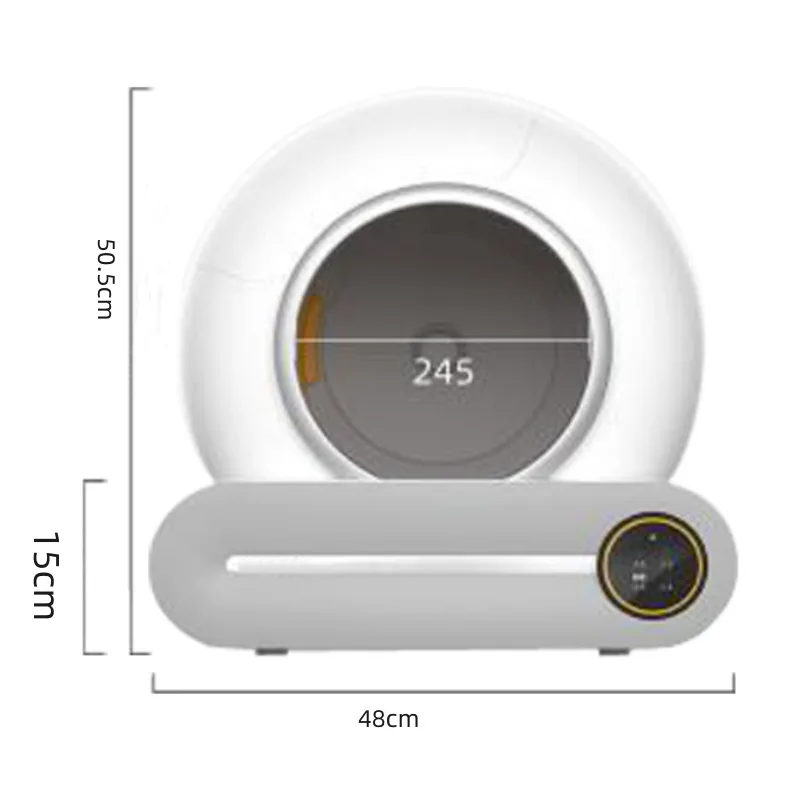 Automatic cat toilet APP remote control litter box large space deodorization intelligent sensor shovel poop
Automatic cat toilet APP remote control litter box large space deodorization intelligent sensor shovel poop