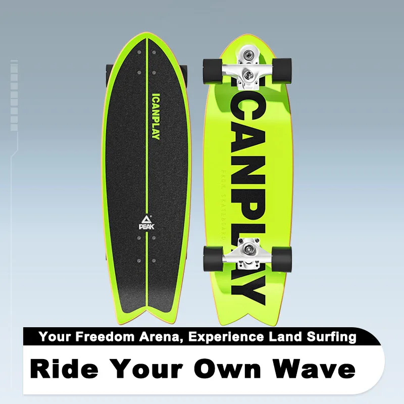 Land Surfboard for Beginners Adults Kids, P8 Pro Spring Truck Surf Skateboard, 7-Ply Canadian Maple Deck, 78A PU Wheels, ABEC-9
Land Surfboard for Beginners Adults Kids, P8 Pro Spring Truck Surf Skateboard, 7-Ply Canadian Maple Deck, 78A PU Wheels, ABEC-9