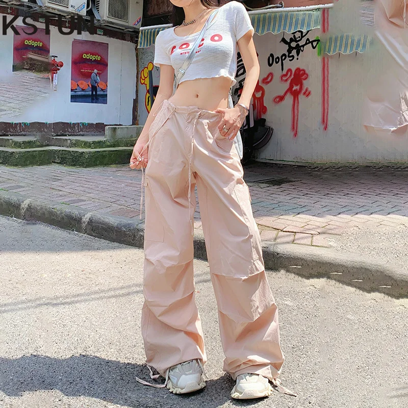 KSTUN Women Cargo Pants Wide Leg Pants Loose Fit Straight Cut Casual Trousers Summer Thin Adjustable Ankle Band Full Length Pant
KSTUN Women Cargo Pants Wide Leg Pants Loose Fit Straight Cut Casual Trousers Summer Thin Adjustable Ankle Band Full Length Pant