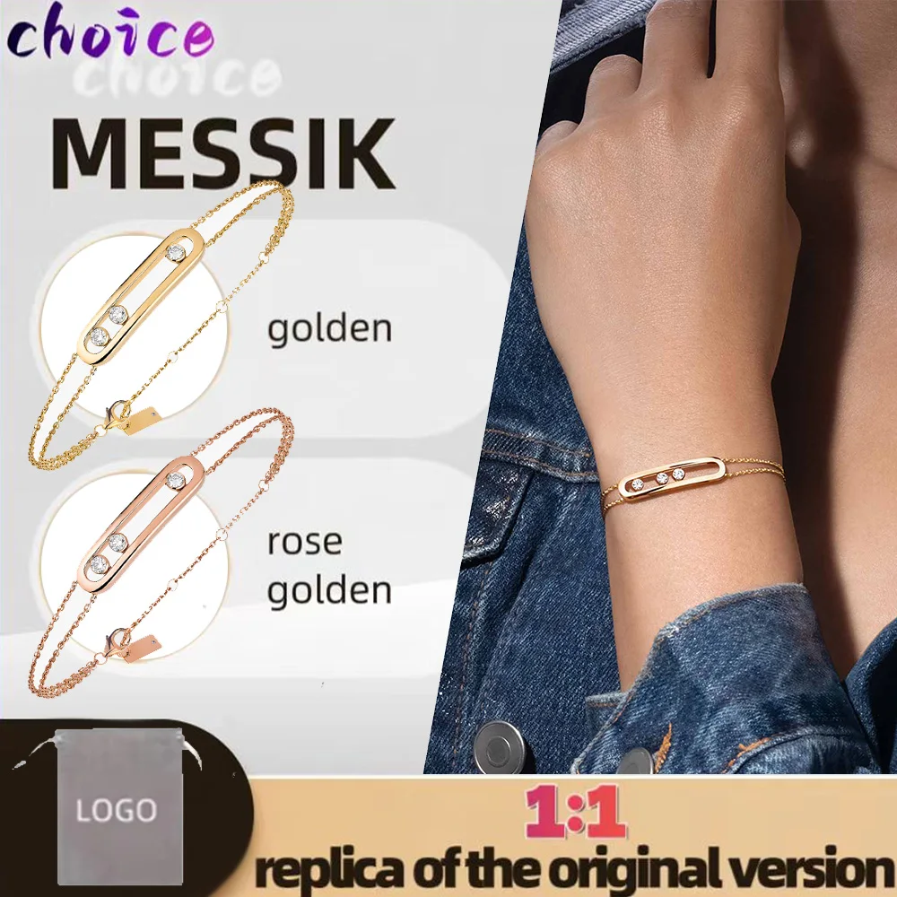 Fashion sterling silver s925 simple diamond bracelet messik style MOVE CLASSIQUE series women's retro bracelet
Fashion sterling silver s925 simple diamond bracelet messik style MOVE CLASSIQUE series women's retro bracelet