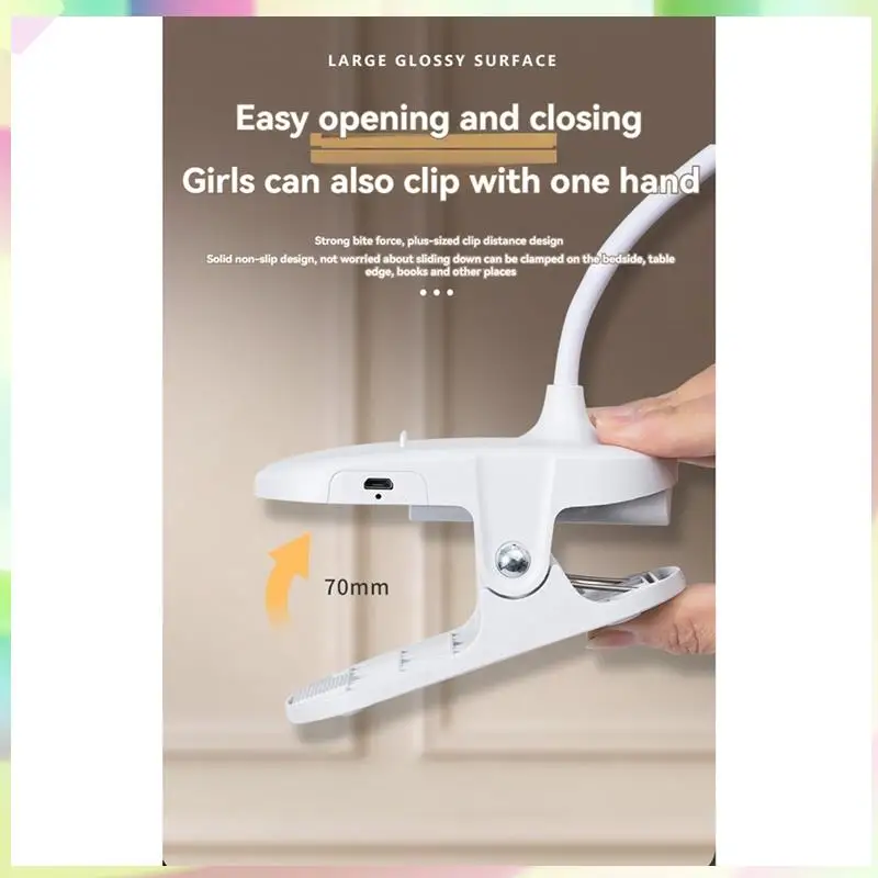 B23B White Book Lamp USB Charging And Plugging Dual Purpose Reading Lamp Portable Flexible Easy To Clip Night Reading Lamp
B23B White Book Lamp USB Charging And Plugging Dual Purpose Reading Lamp Portable Flexible Easy To Clip Night Reading Lamp