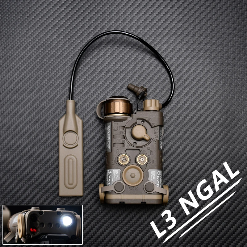 WADSN L3 NGAL Red Green Blue IR Laser Flashlight Tactical Nylon Infrared Aiming Ray Box White LED Light Airsoft Hunting Lamp
WADSN L3 NGAL Red Green Blue IR Laser Flashlight Tactical Nylon Infrared Aiming Ray Box White LED Light Airsoft Hunting Lamp