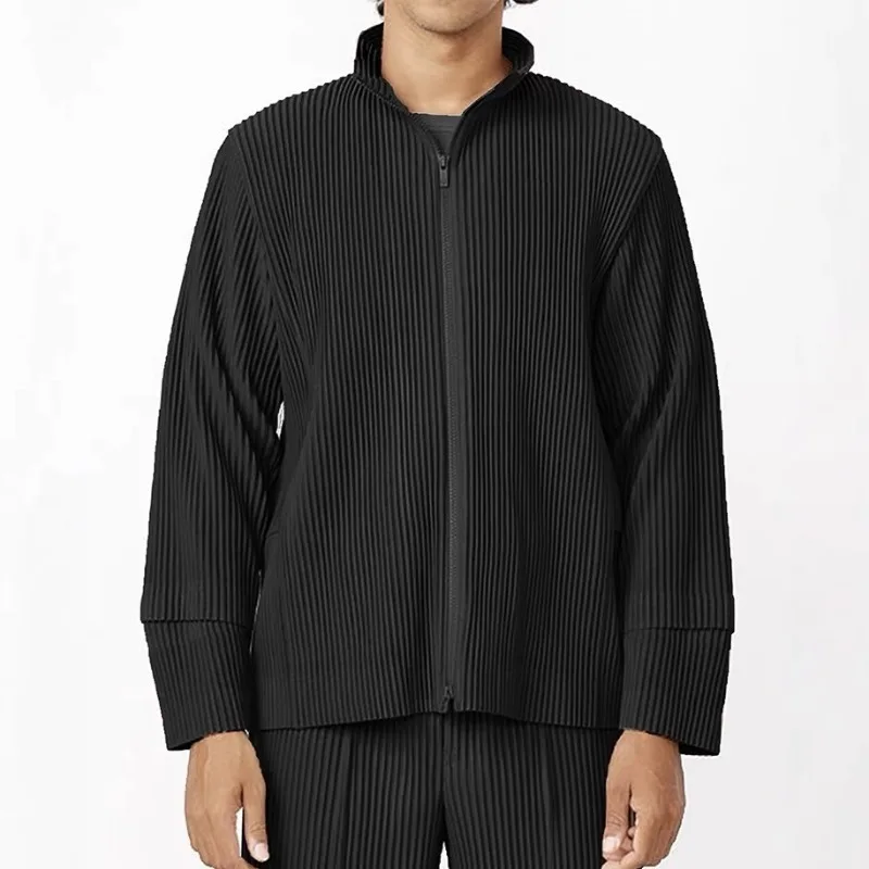 Miyake плиссированная мужская одежда, универсальная куртка с длинным рукавом, повседневная рабочая одежда на молнии, верхняя одежда, свободный крой, легкая уличная одежда
Miyake плиссированная мужская одежда, универсальная куртка с длинным рукавом, повседневная рабочая одежда на молнии, верхняя одежда, свободный крой, легкая уличная одежда