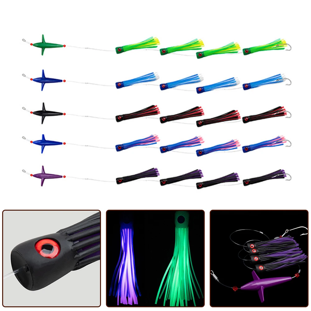 Feather Rig Bird Trolling Lures Fishing Rigged Trolling Lure Squid Tuna Daisy Chain Sea Trolling Artificial Bait Fishing Tools
Feather Rig Bird Trolling Lures Fishing Rigged Trolling Lure Squid Tuna Daisy Chain Sea Trolling Artificial Bait Fishing Tools
