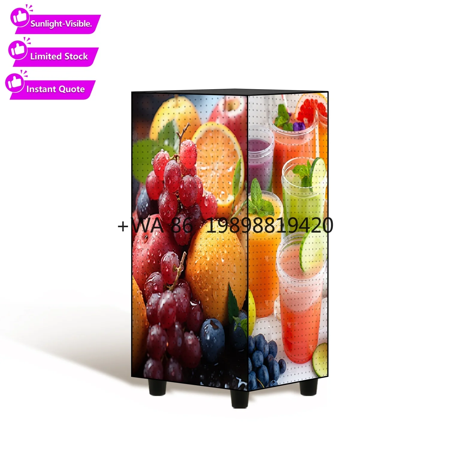 Customizable Wholesale 4-Sided LED Light Box Display Outdoor Advertising Player for Cafe Business Hotel
Customizable Wholesale 4-Sided LED Light Box Display Outdoor Advertising Player for Cafe Business Hotel