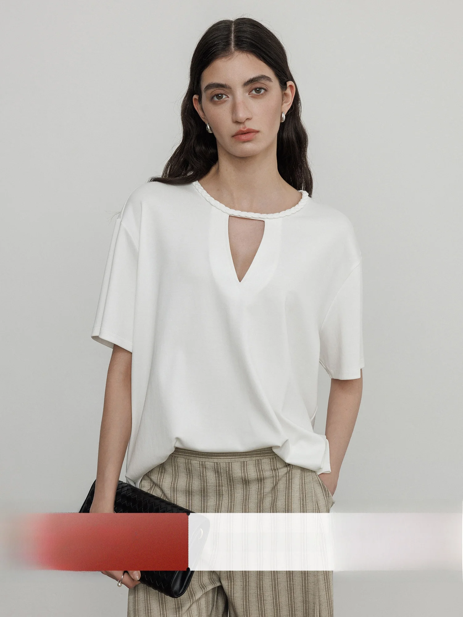 Loose Women's T-shirt White round Neck Short Sleeve Summer Casual Cotton Blend Comfortable Fit Ladies' Top Design Sensation
Loose Women's T-shirt White round Neck Short Sleeve Summer Casual Cotton Blend Comfortable Fit Ladies' Top Design Sensation