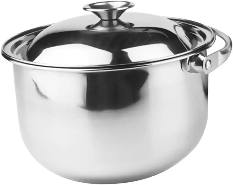 20cm Stainless Steel Soup Pot with Lid, Stock Pot for Soups & Stews, Induction Compatible, Heat Resistant Cookware
20cm Stainless Steel Soup Pot with Lid, Stock Pot for Soups & Stews, Induction Compatible, Heat Resistant Cookware