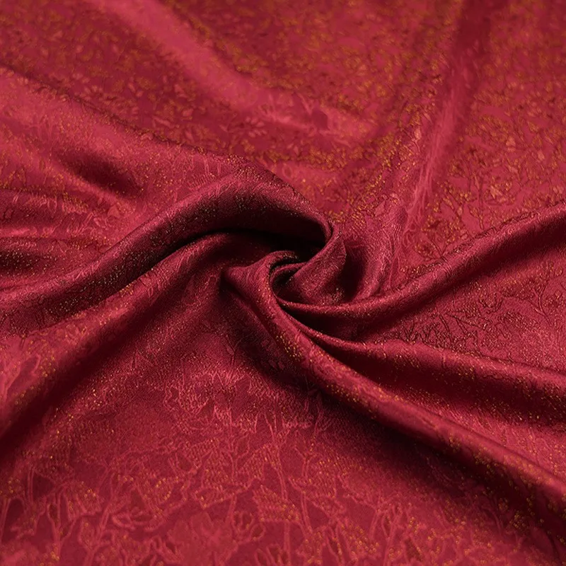 Woven gold pure silk new Chinese-style top dress and cheongsam fabric
Woven gold pure silk new Chinese-style top dress and cheongsam fabric