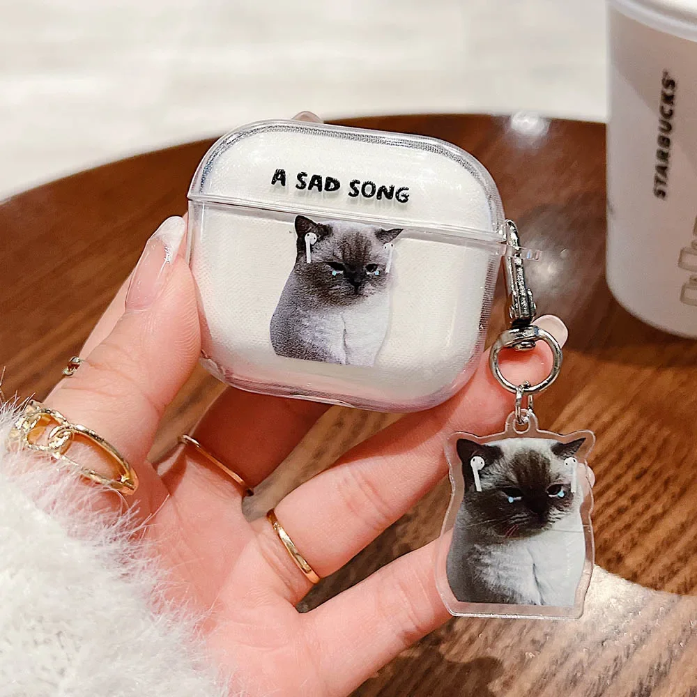Cute Cat Puppy Case for Apple AirPods 3 Transparent TPU Dog Protective Cover for AirPods 1 2 AirPods Pro 2nd Cases with Keychain
Cute Cat Puppy Case for Apple AirPods 3 Transparent TPU Dog Protective Cover for AirPods 1 2 AirPods Pro 2nd Cases with Keychain