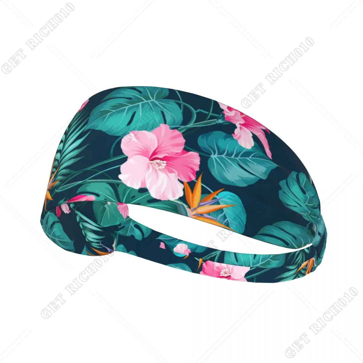 Tropical Floral Leaves Elastic Headband Breathable Athletic Sweat Headbands for Men Women Sports Yoga Running
Tropical Floral Leaves Elastic Headband Breathable Athletic Sweat Headbands for Men Women Sports Yoga Running