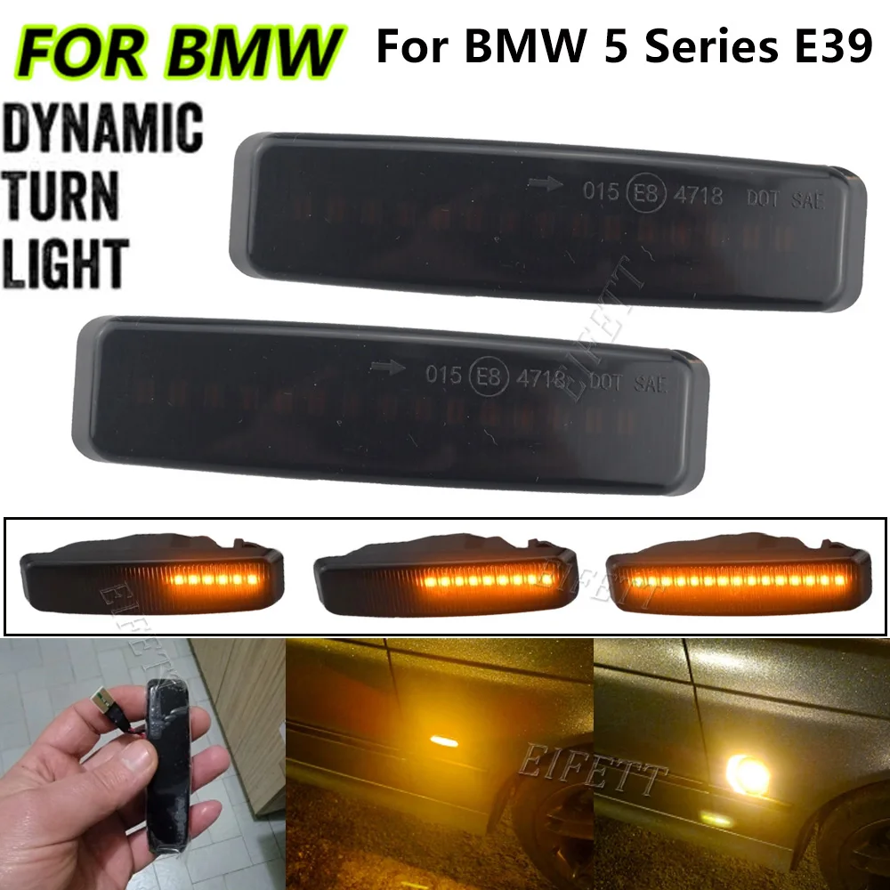 Dynamic L+R Led Turn Signal Side Marker Lights Flowing Sequential Blinker Light For Bmw 5 Series 5er E39 Mod. Bj. 12/95 - 6/0
Dynamic L+R Led Turn Signal Side Marker Lights Flowing Sequential Blinker Light For Bmw 5 Series 5er E39 Mod. Bj. 12/95 - 6/0