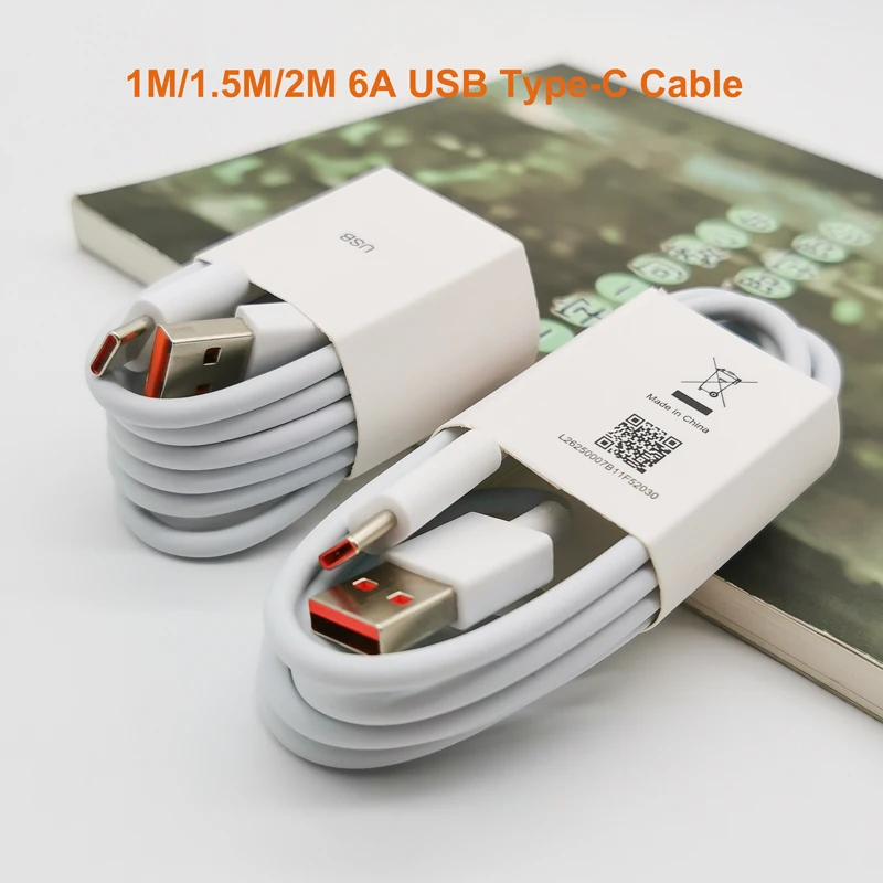 USB Type C Cable 6A USB-C Fast Charger Cable For Xiaomi Mi 13 12 11 11T 10 10T Pro Poco F3 X3 X4 M4 Redmi Note 12 11 10 K50 K60
USB Type C Cable 6A USB-C Fast Charger Cable For Xiaomi Mi 13 12 11 11T 10 10T Pro Poco F3 X3 X4 M4 Redmi Note 12 11 10 K50 K60