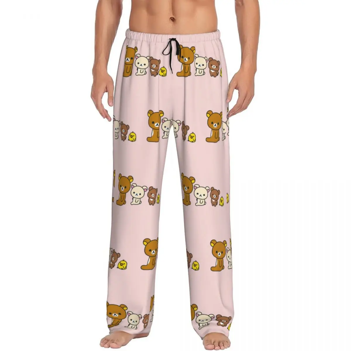 Изготовленные на заказ пижамные штаны Rilakkuma, одежда для сна для мужчин, эластичный пояс, милые штаны для сна с карманами
Изготовленные на заказ пижамные штаны Rilakkuma, одежда для сна для мужчин, эластичный пояс, милые штаны для сна с карманами