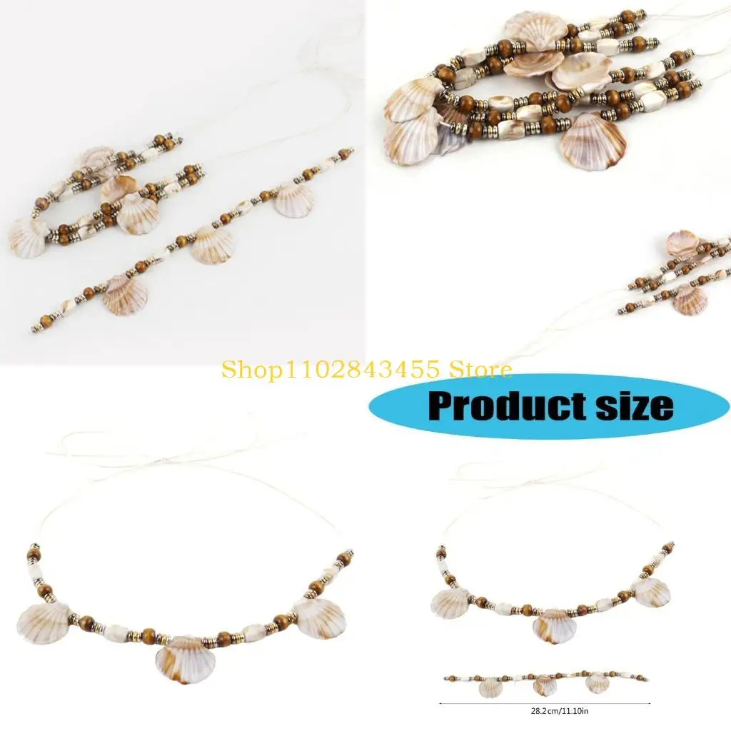 49MC Wood Beaded Hat Band for Straw Hats Ethnic Vacation Hat Rope with Sea Shell Adjustable Hat Decors Replacement Band
49MC Wood Beaded Hat Band for Straw Hats Ethnic Vacation Hat Rope with Sea Shell Adjustable Hat Decors Replacement Band